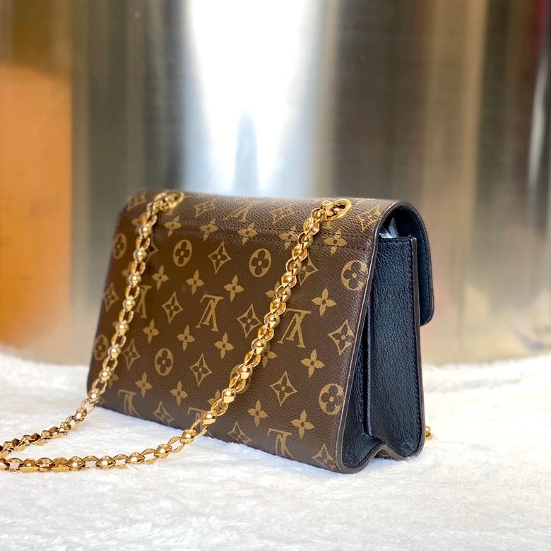 Louis Vuitton Victoria Crossbody Bag in Brown Monogram Canvas
