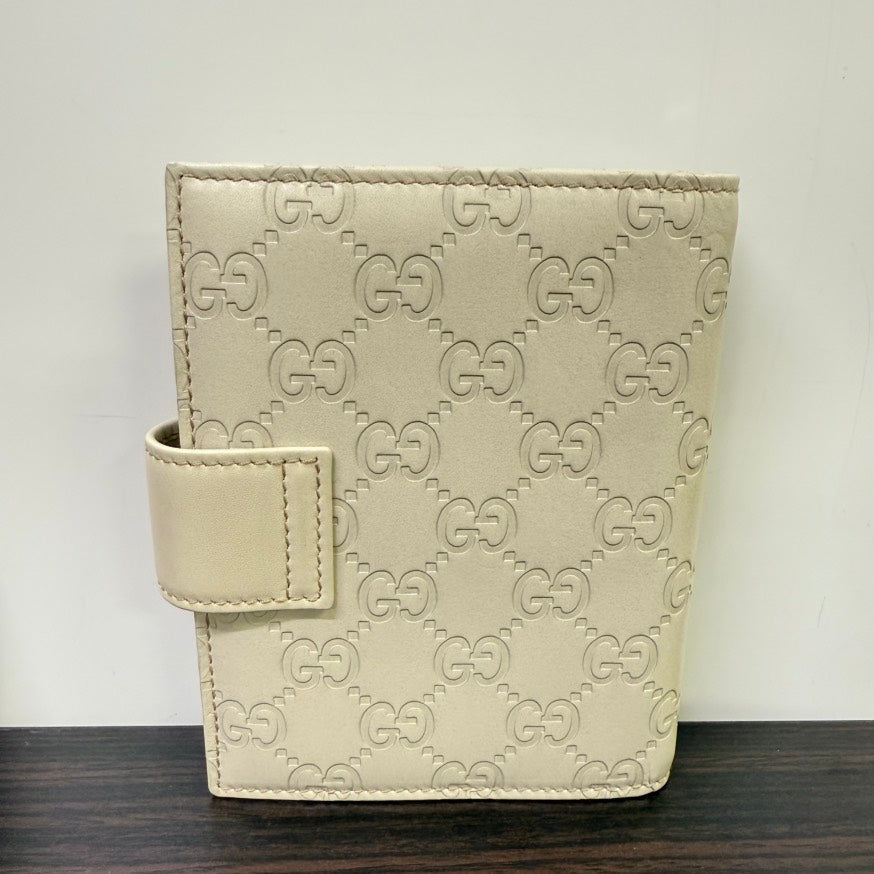 Gucci GG Agenda FM Ivory Leather Planner