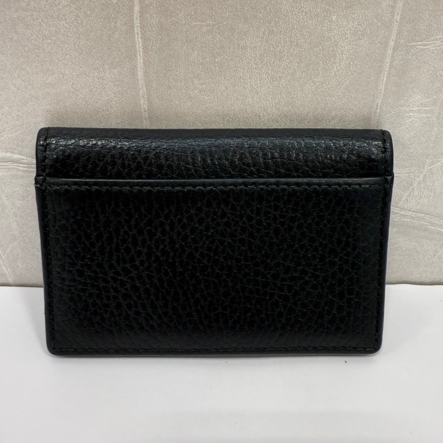 Gucci GG Marmont Card Case FM Black Leather Wallet