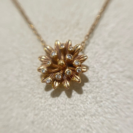 Gucci K Yellow Gold Necklace -cm Flower Design