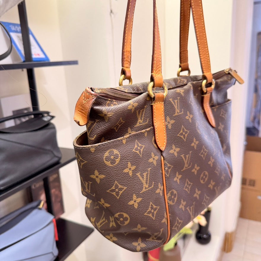 Preloved Louis Vuitton Odeon Monogram Brown Tote Bag