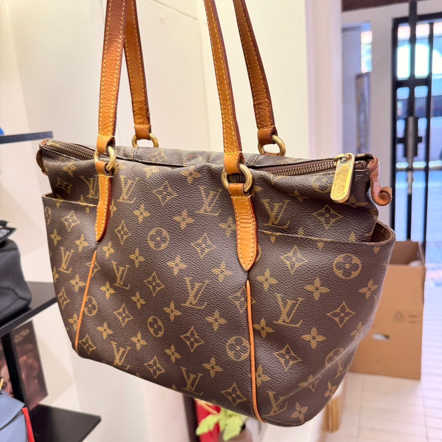 Preloved Louis Vuitton Odeon Monogram Brown Tote Bag