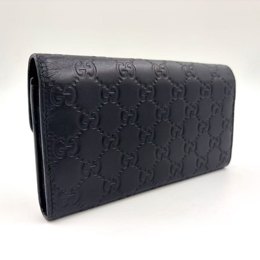 Gucci Interlocking G Leather Wallet Black