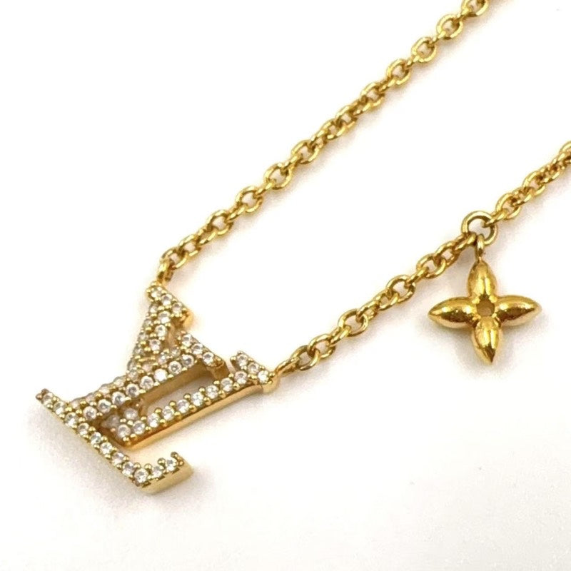 Preloved LV Rhinestone Necklace LB111786