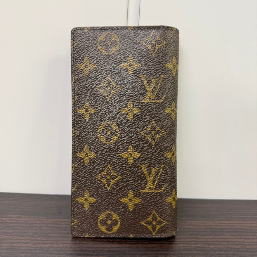 Preloved LV Monogram Long Wallet Personalized K.M LB110361