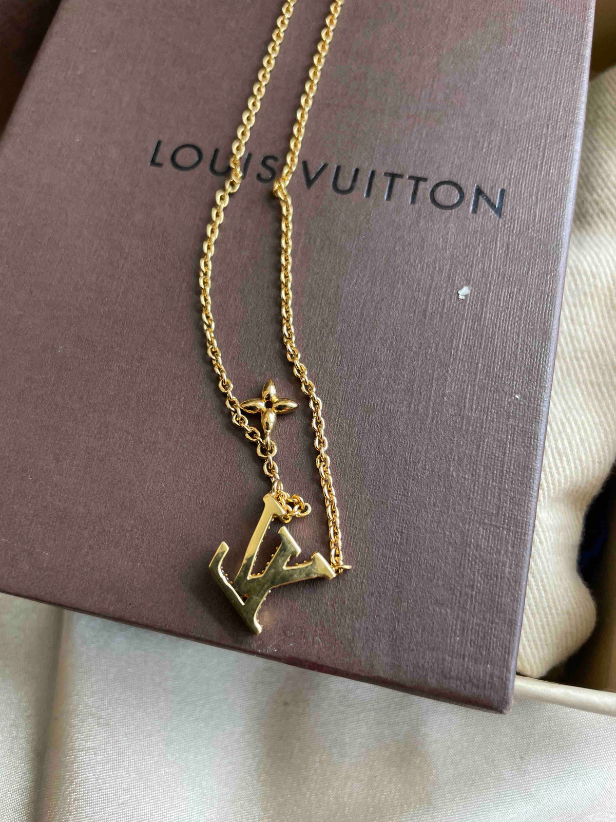Louis Vuitton Necklace RE57349500 Gold Charm Necklace