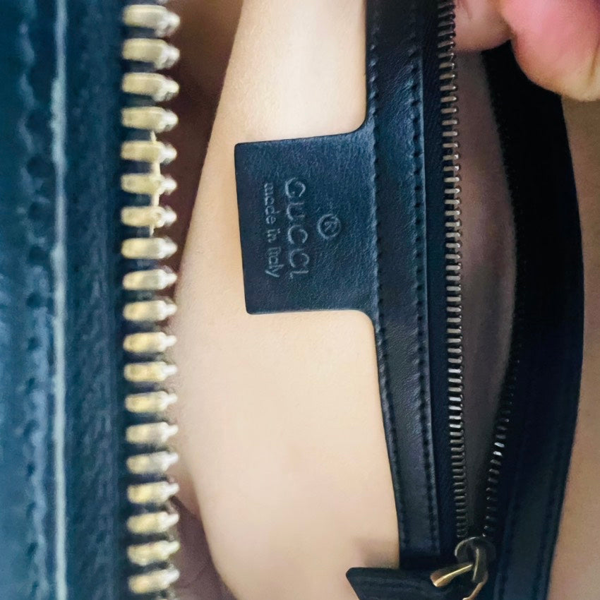 Gucci GG Marmont Black Leather Camera Bag