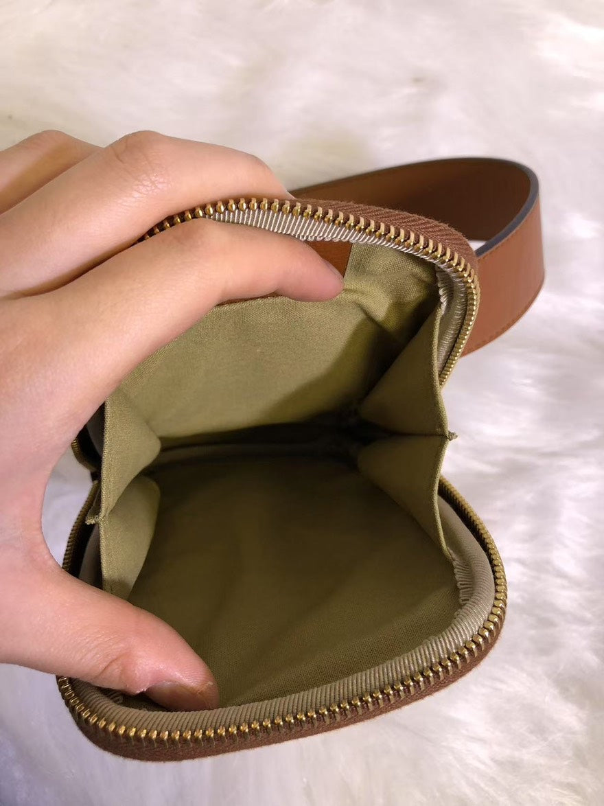 Gucci GG Canvas Brown Belt Bag