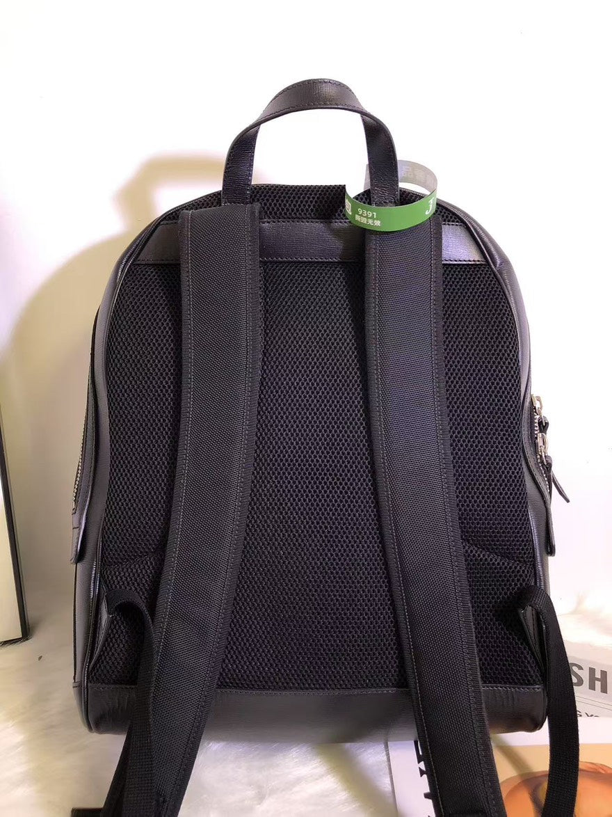 Gucci GG Marmont Black Leather Backpack Bag