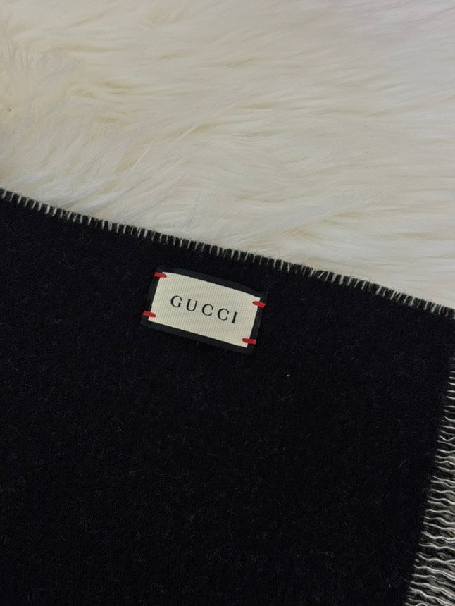 Gucci Cashmere Scarf Black cmxcm