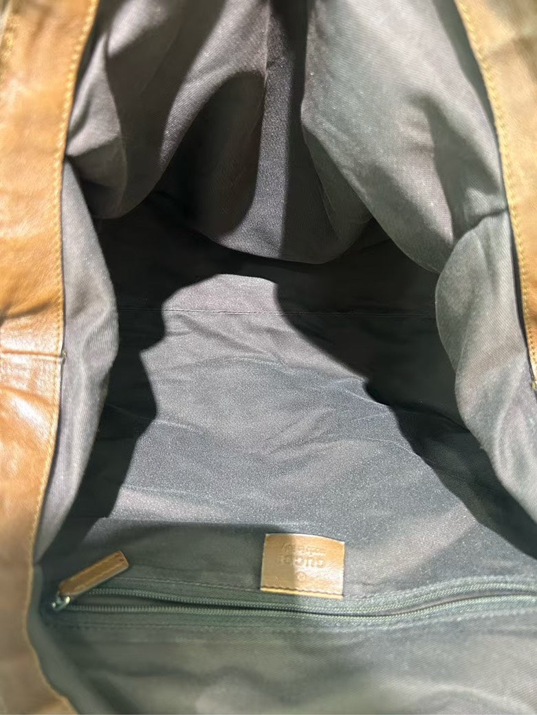 Gucci GG Canvas Beige Satchel Bag