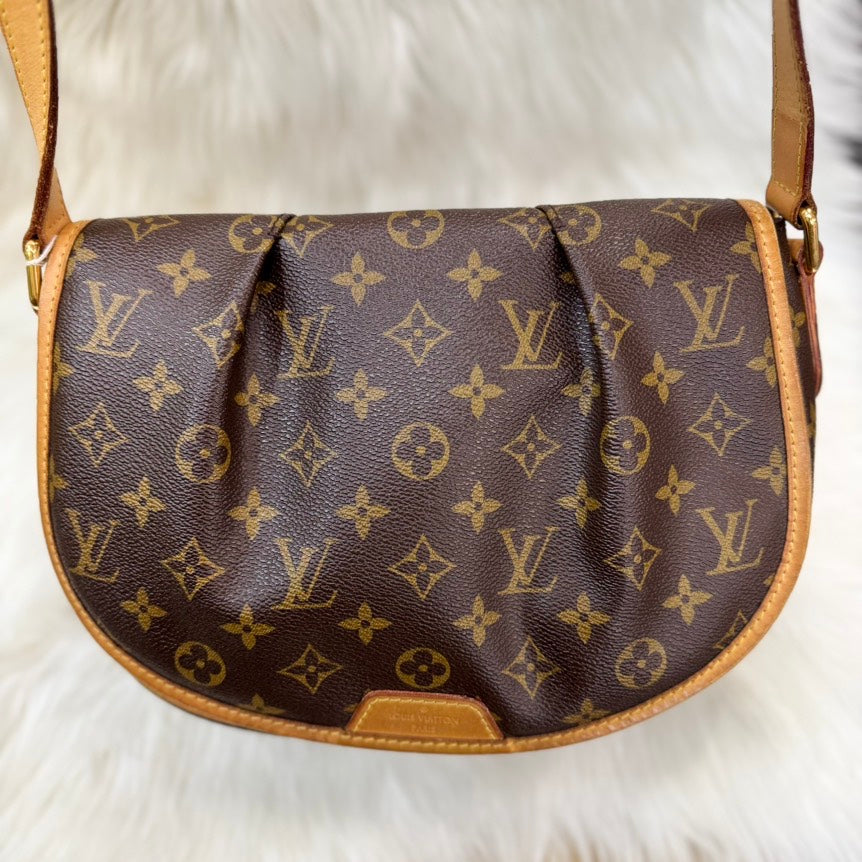 Preloved - Louis Vuitton Monogram Menilmontant PM Brown Leather Crossbody Bag