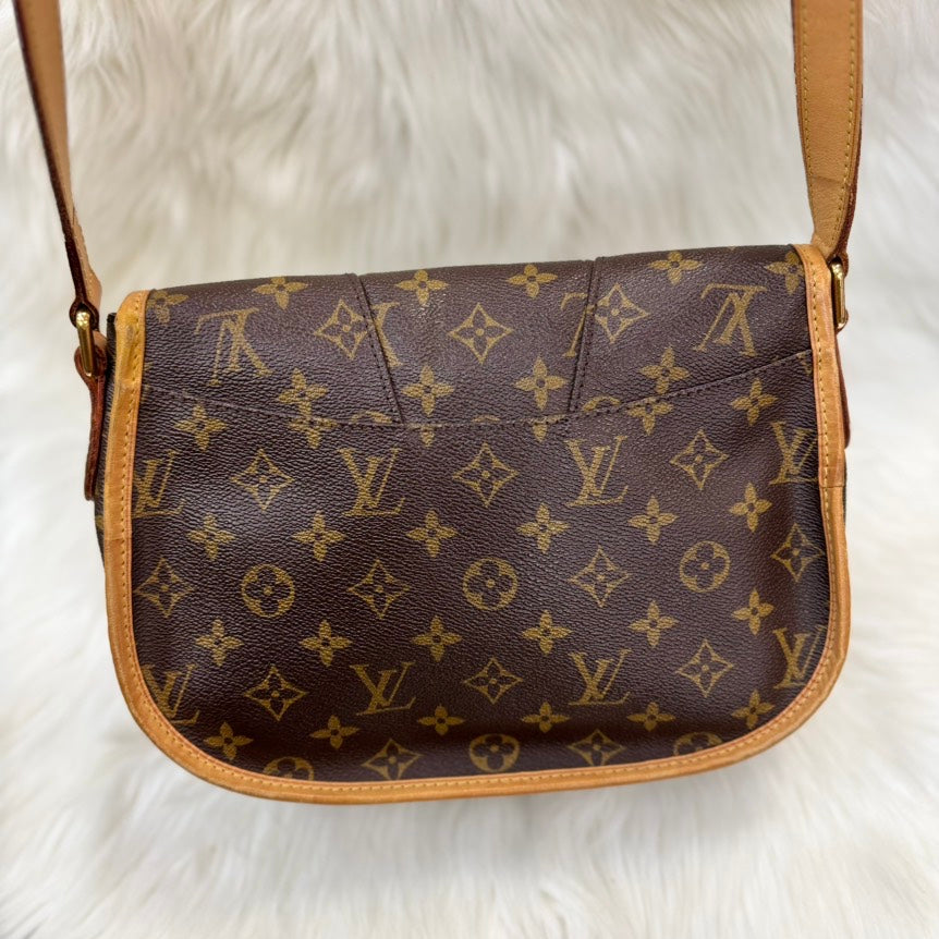 Preloved - Louis Vuitton Monogram Menilmontant PM Brown Leather Crossbody Bag