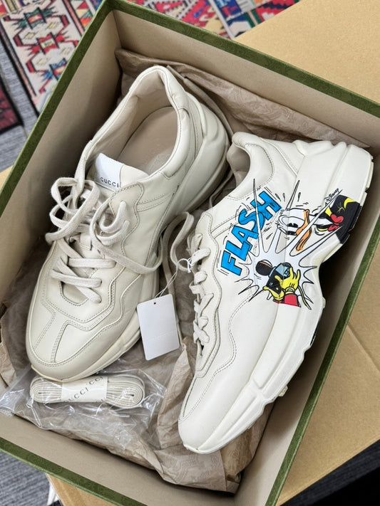 Gucci Rhyton X Disney Donald Duck Sneaker White Size
