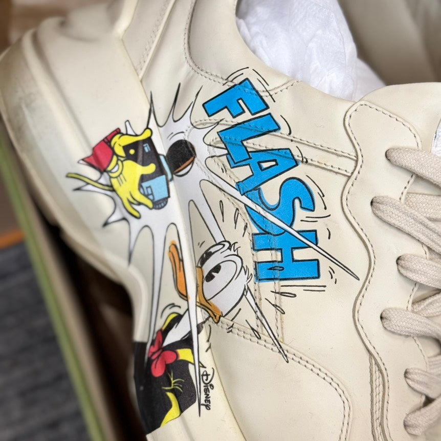 Gucci Rhyton X Disney Donald Duck Sneaker White Size