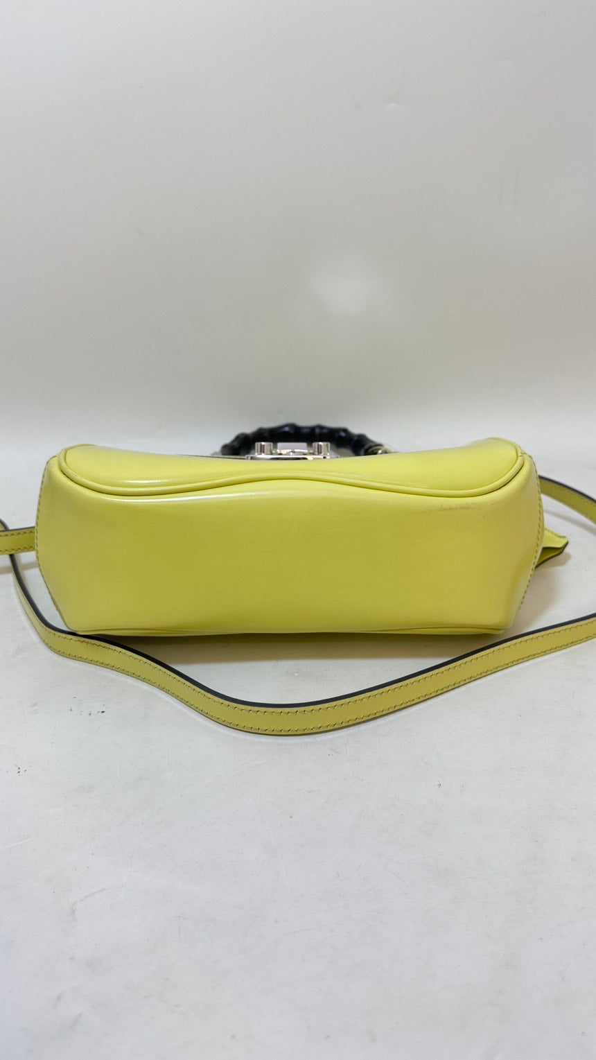 Gucci Bamboo way Bag Lucky Yellow Satchel