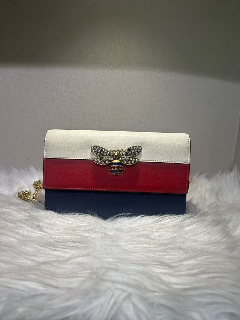 Gucci Sylvie White Clutch Bag
