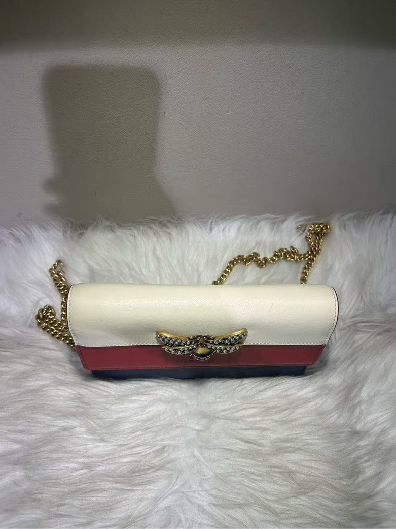 Gucci Sylvie White Clutch Bag
