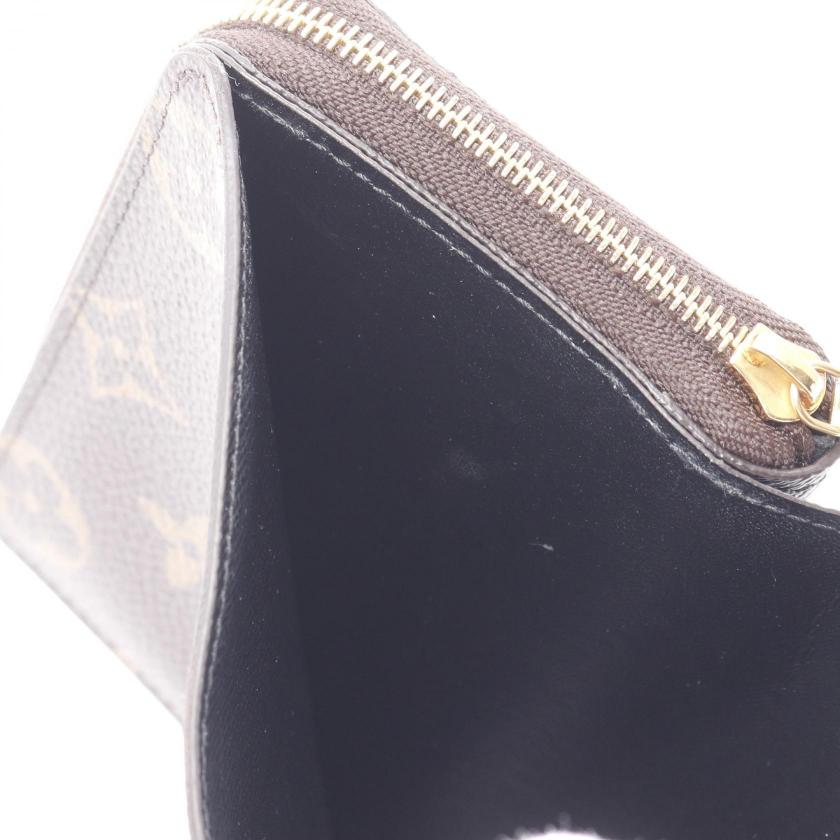 LOUIS VUITTON Portefeuil Roux Monogram Reverse Bi-fold Wallet PVC Leather Brown 977778