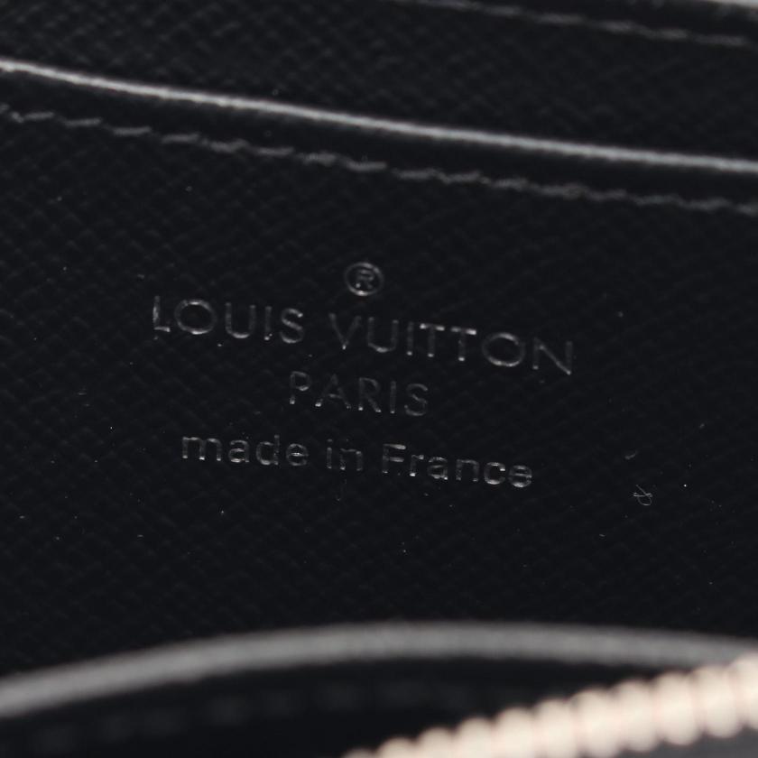 LOUIS VUITTON Zippy Coin Purse Epi Noir Card Case Coin Purse Leather Black