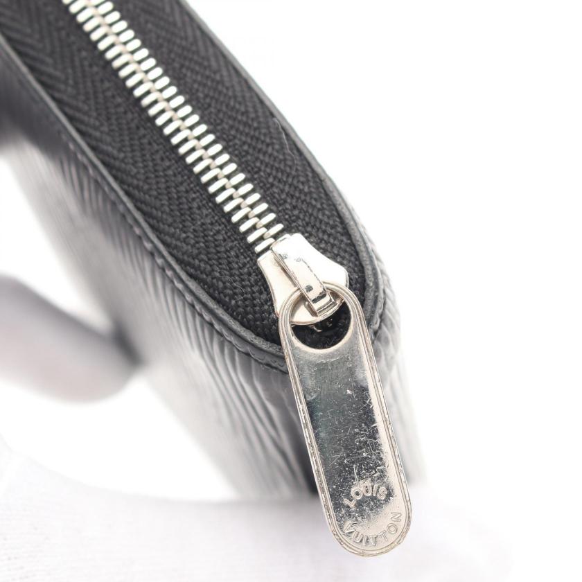 LOUIS VUITTON Zippy Coin Purse Epi Noir Card Case Coin Purse Leather Black