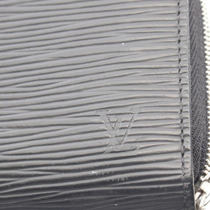LOUIS VUITTON Zippy Coin Purse Epi Noir Card Case Coin Purse Leather Black