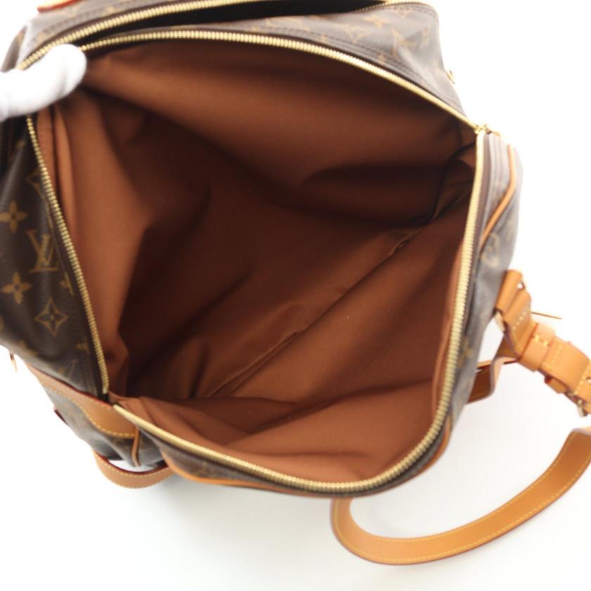 Louis Vuitton Soft Hat Trunk Monogram Boston Bag Brown PVC Leather