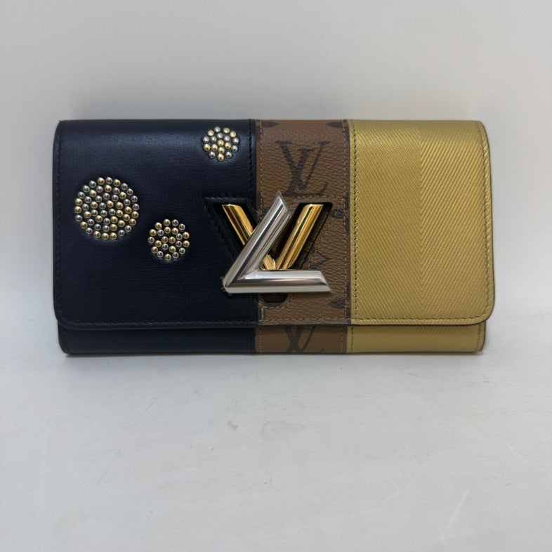 Preloved Louis Vuitton Twist WOC Black Leather Crossbody Bag