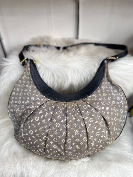 Preloved Louis Vuitton Mini Lin Idylle Rhapsody MM Gray Shoulder Bag