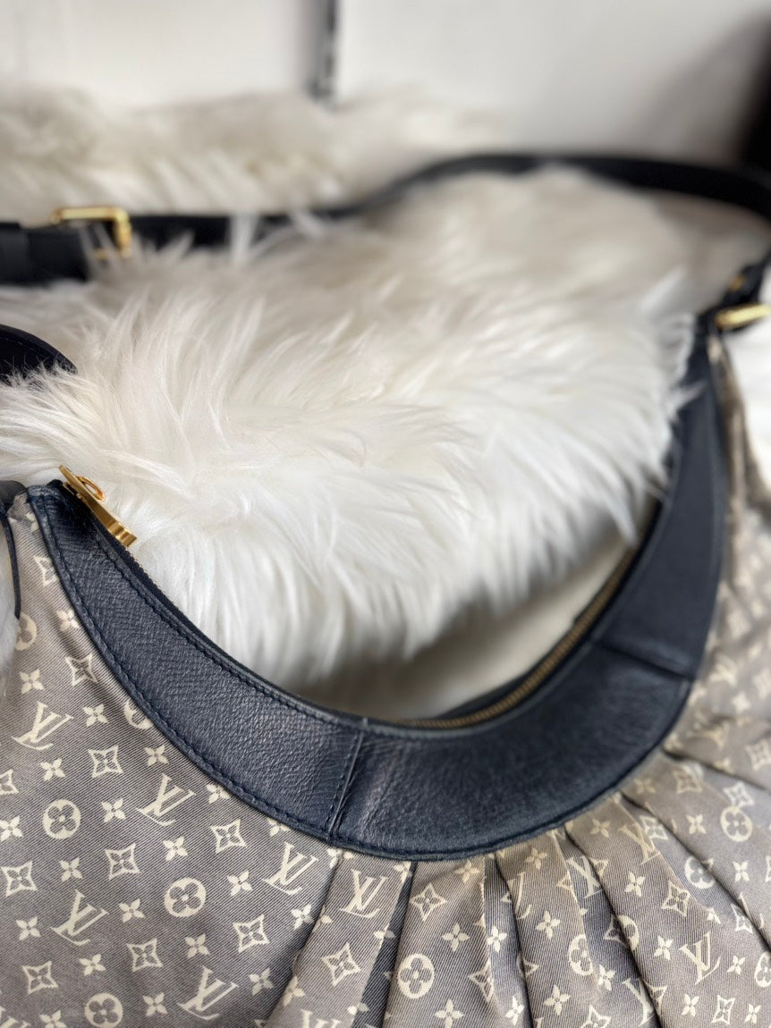 Preloved Louis Vuitton Mini Lin Idylle Rhapsody MM Gray Shoulder Bag