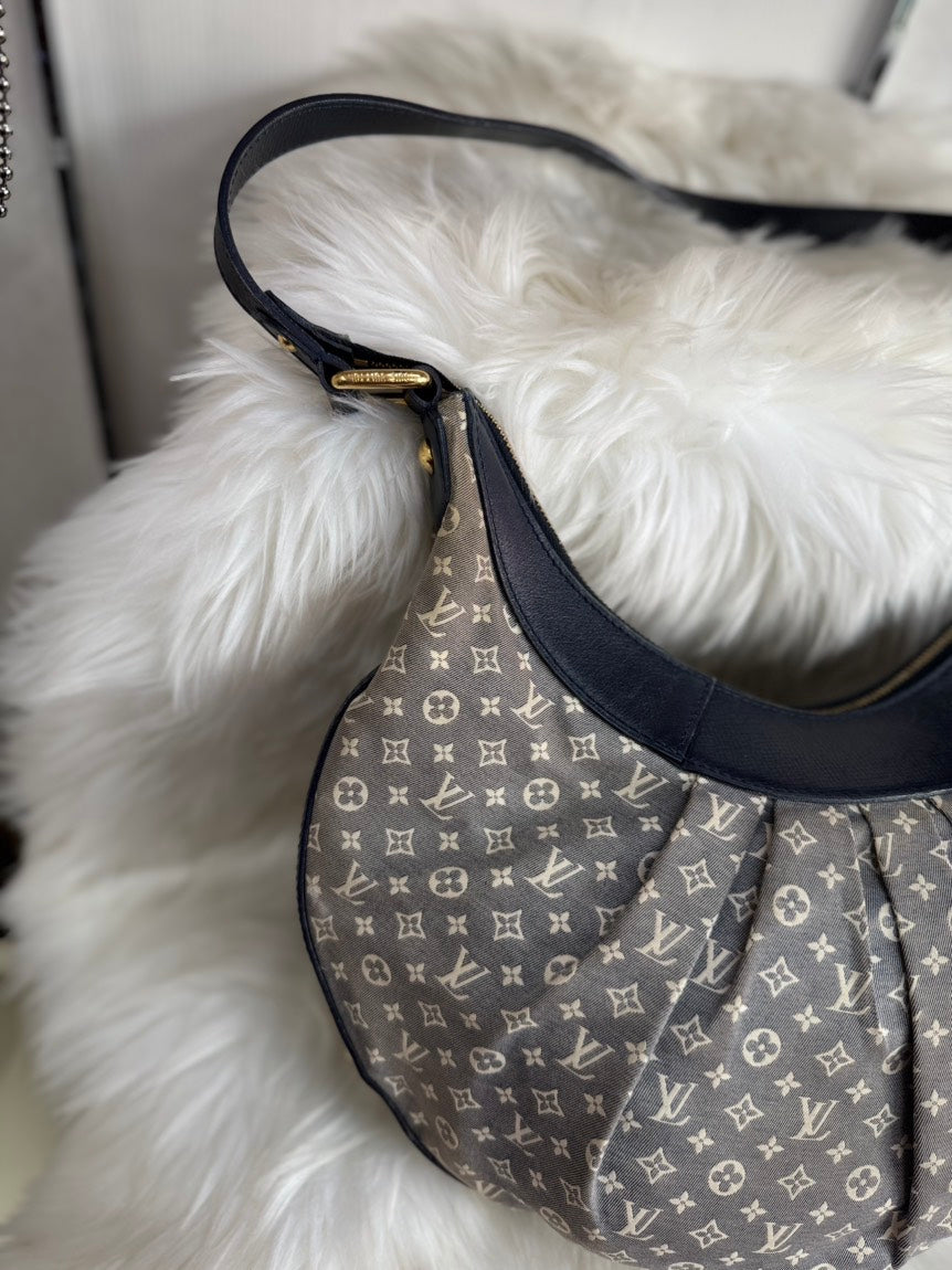 Preloved Louis Vuitton Mini Lin Idylle Rhapsody MM Gray Shoulder Bag
