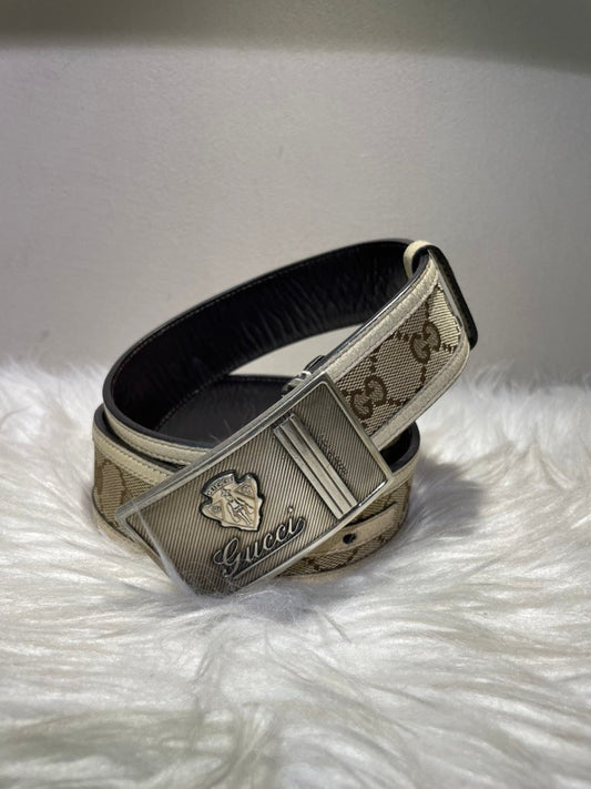 GUCCI GG Supreme Beige Belt .cm