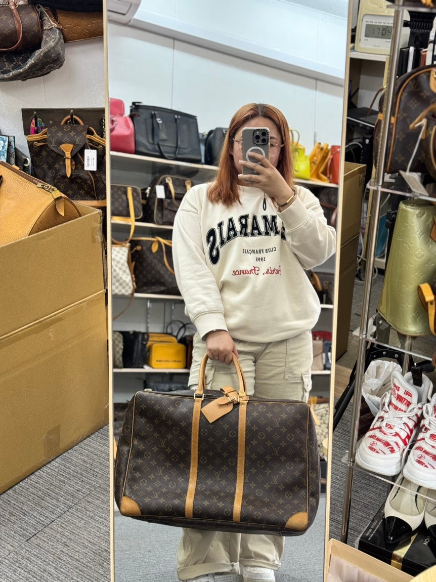 Preloved Louis Vuitton Monogram Canvas Sirius 50 Brown Travel Bag