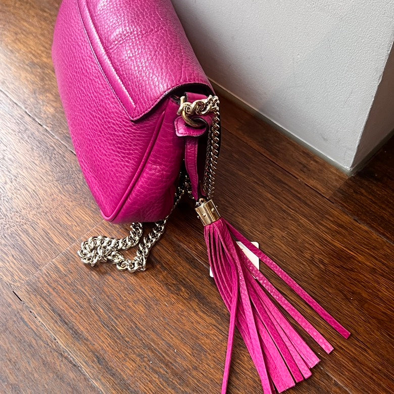 Gucci Soho Leather Chain Shoulder Bag AF
