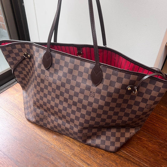 Preloved LV Damier Neverfull Tote Bag AG257