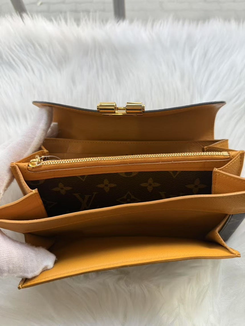 Preloved Louis Vuitton Monogram Canvas Elysee Wallet Brown