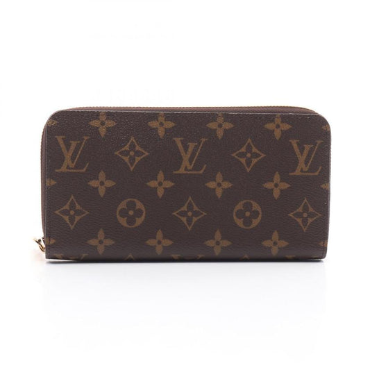 Louis Vuitton Zippy Wallet Monogram Round Zipper Long Wallet PVC Brown