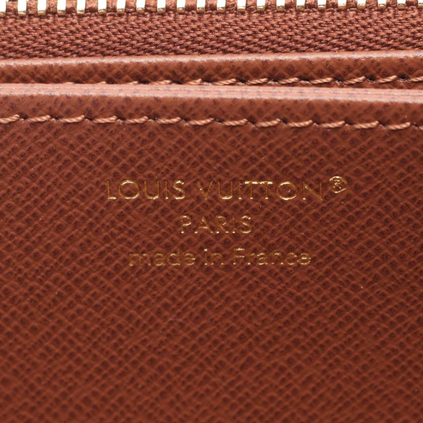 Louis Vuitton Zippy Wallet Monogram Round Zipper Long Wallet PVC Brown
