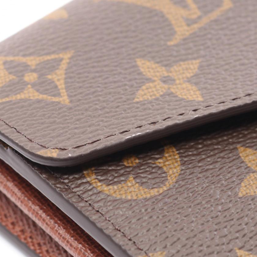 Louis Vuitton Portefeuil Sara Monogram Bi-fold Long Wallet PVC Brown
