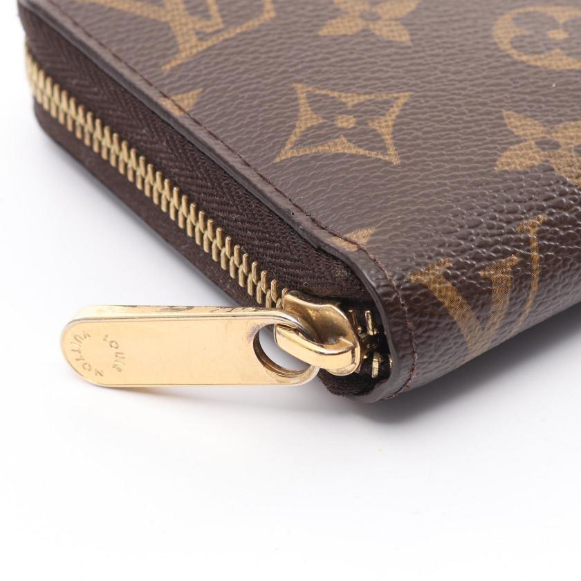 Louis Vuitton Zippy Wallet Monogram Brown PVC Long Wallet