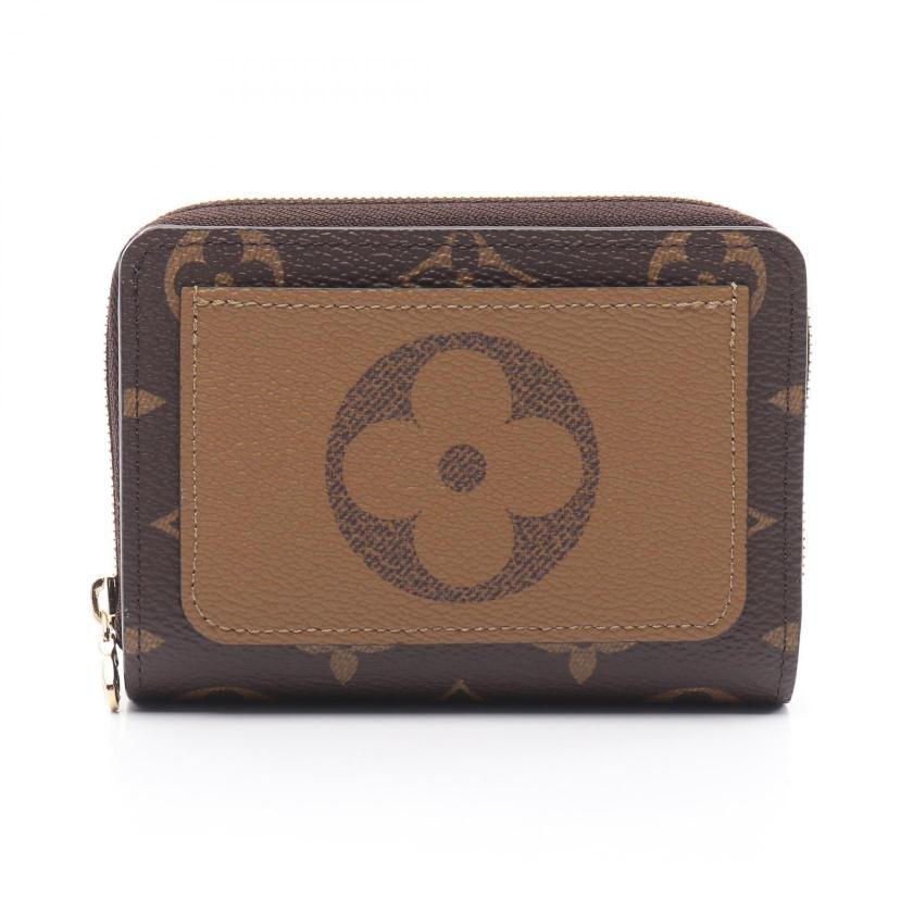 LOUIS VUITTON Portefeuil Roux Monogram Reverse Bi-fold Wallet PVC Leather Brown