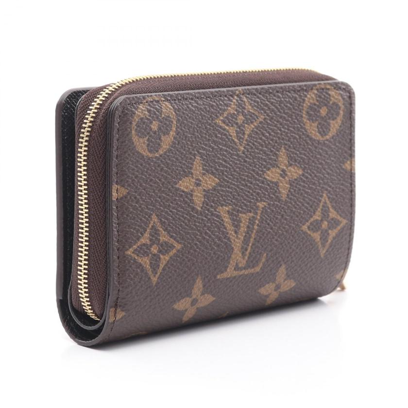 LOUIS VUITTON Portefeuil Roux Monogram Reverse Bi-fold Wallet PVC Leather Brown