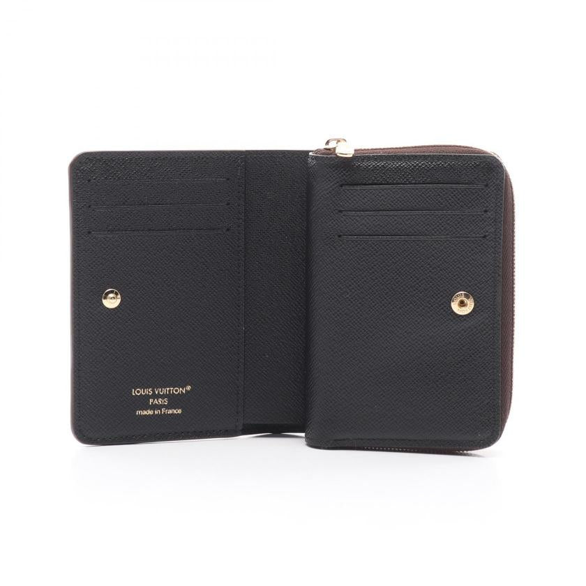 LOUIS VUITTON Portefeuil Roux Monogram Reverse Bi-fold Wallet PVC Leather Brown