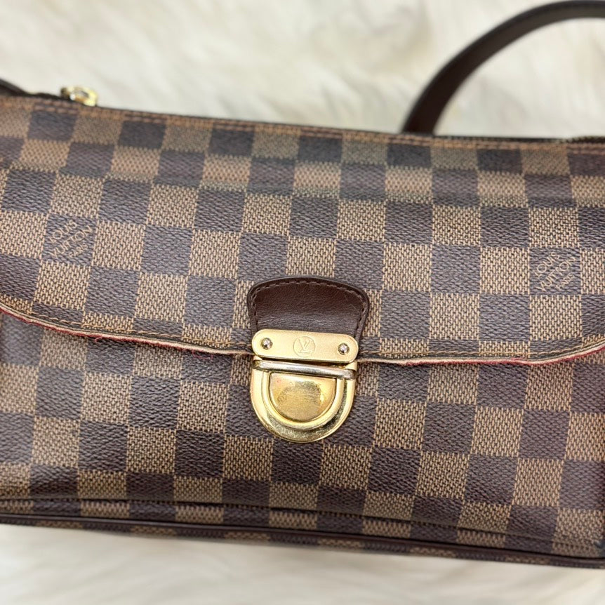 Preloved Louis Vuitton Damier Ebene Ravello GM Shoulder Bag - Brown Canvas