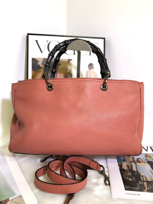 Gucci bamboo handle bag