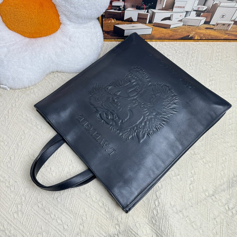 👜New pre loved Gucci Black full-grain leather handbag（）