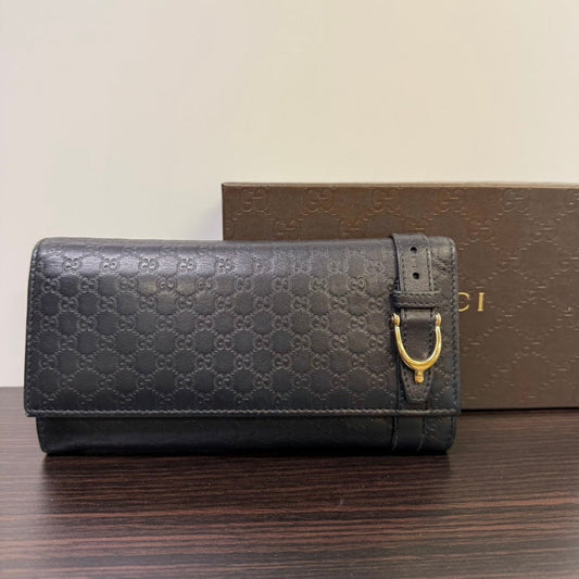 Gucci Leather Long Wallet LB