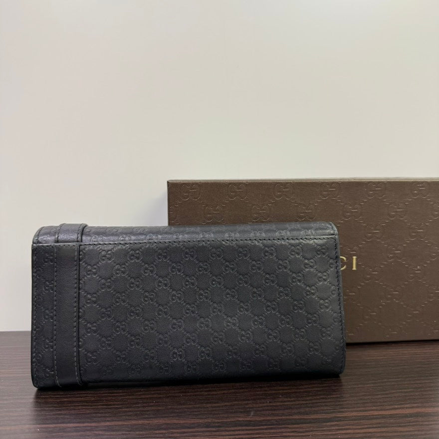Gucci Leather Long Wallet LB