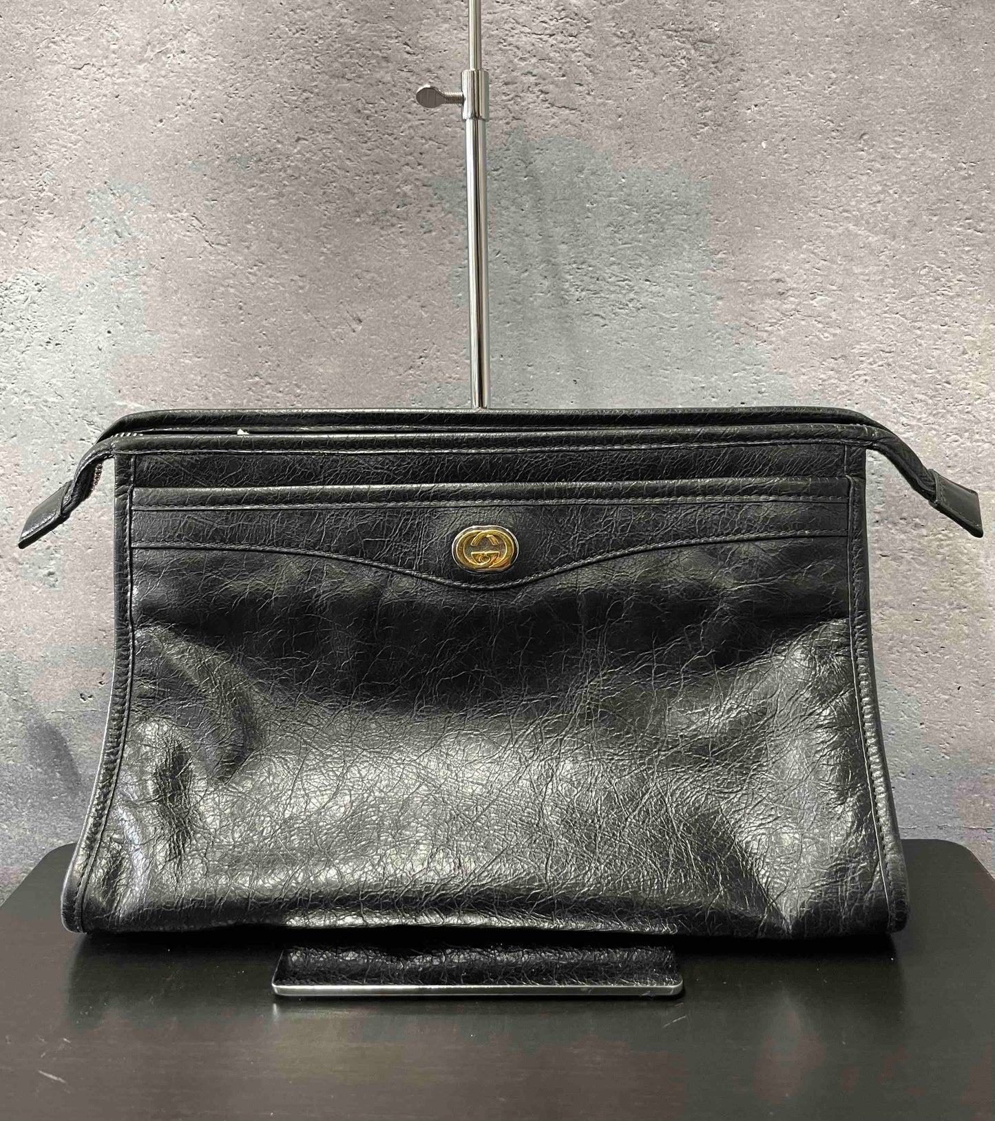 Gucci Clutch JZ Black Leather Bag