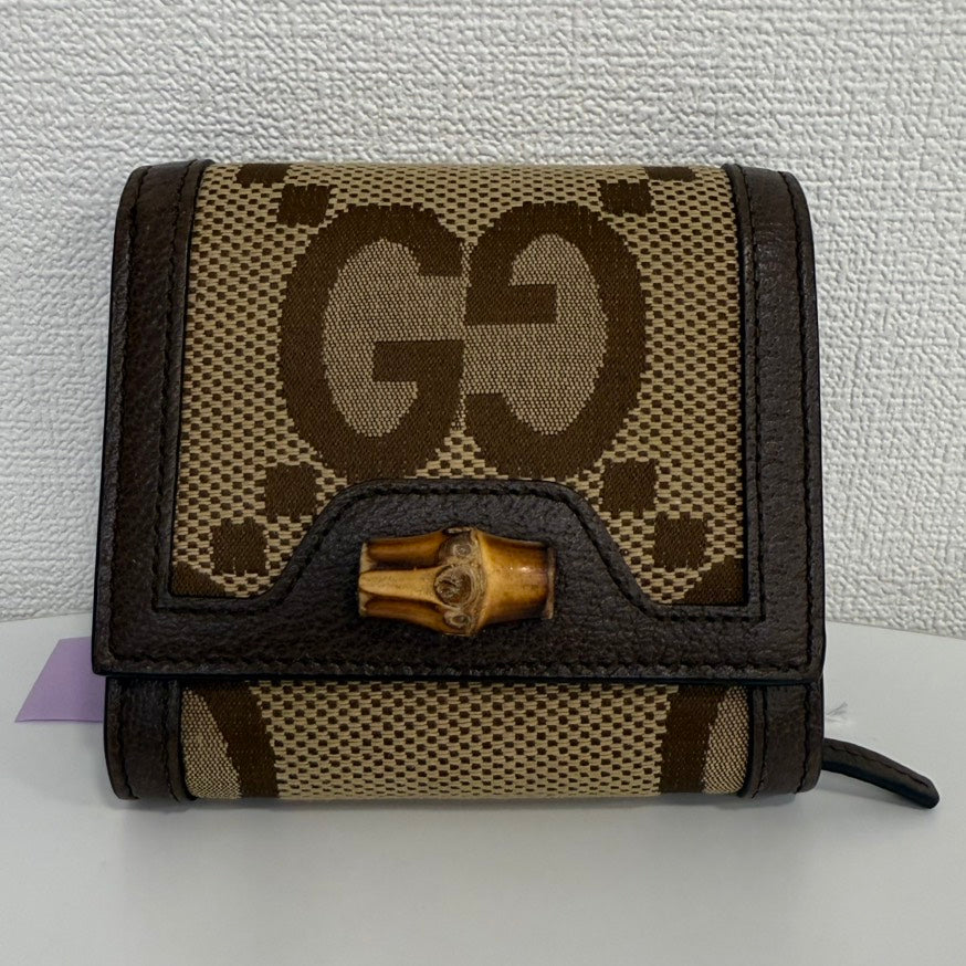 Gucci Jumbo GG Bamboo Wallet FM
